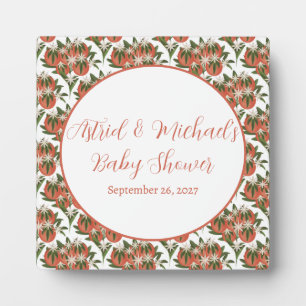 Little Cutie Clementine Citrus Baby Shower Plaque