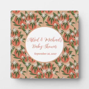 Little Cutie Clementine Citrus Theme Baby Shower Plaque