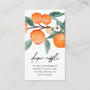 Little Cutie Clementine Diaper Raffle Cards