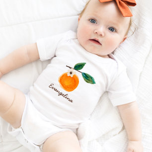 Little Cutie Clementine Girl Name Baby Bodysuit