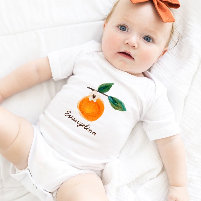 Little Cutie Clementine Girl Name Baby Bodysuit (Creator Uploaded)
