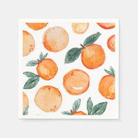 Little Cutie Clementine Party Napkins