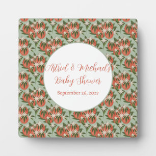 Little Cutie Clementine Sage   Citrus Baby Shower Plaque