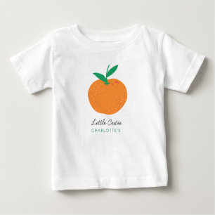 Little Cutie Cute Orange Baby T-Shirt