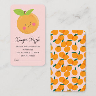 Little Cutie Diaper Raffle Ticket  Enclosure Card