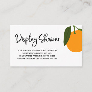 Little Cutie Display Shower insert card