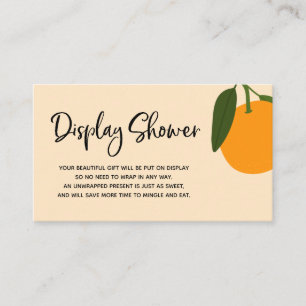 Little Cutie Display Shower insert card