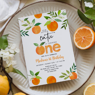 Little Cutie First Birthday Invitation