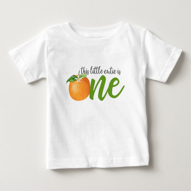 Little Cutie First Birthday Shirt (Front)