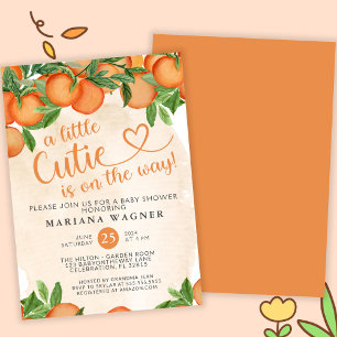 Little Cutie Gender Neutral Baby Shower Invitation