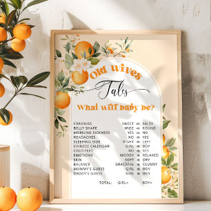 Little cutie gender reveal Old Wives Tales Poster