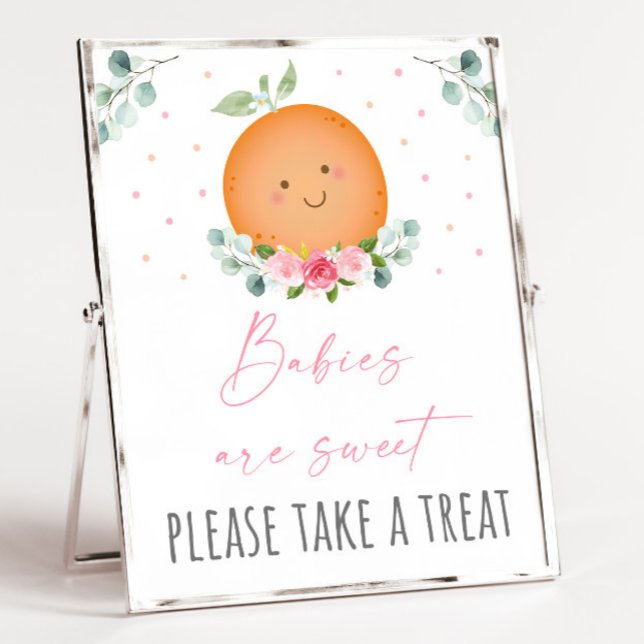 Little Cutie Girl Baby Shower Treats Sign (Creator Uploaded)