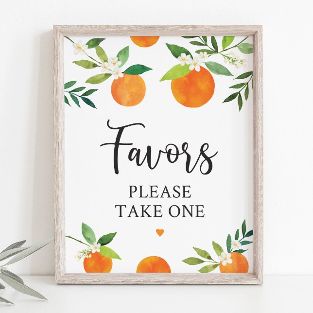 Little Cutie Greenery Floral Favour Sign (Creator Uploaded)