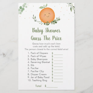 Little Cutie Greenery Guess The Price Baby Game