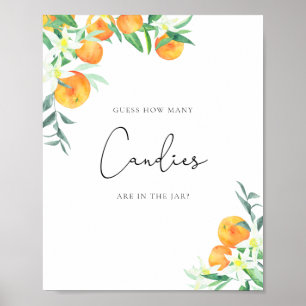 Little cutie guess how many candies poster
