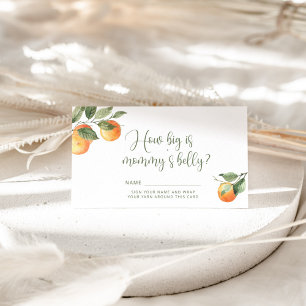 Little cutie how big is mummy's belly enclosure ca card