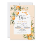 Little cutie is on the way citrus baby shower 