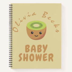 Little Cutie Kiwi Baby Shower  Notebook
