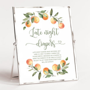 Little Cutie Late Night Diapers Poster