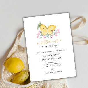 Little Cutie Lemon Citrus Baby Shower  Invitation