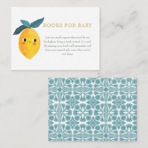 Little Cutie Lemon Citrus BOOKS FOR BABY Enclosure Card