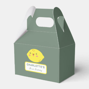 Little Cutie Lemon Citrus First Birthday Favour Box