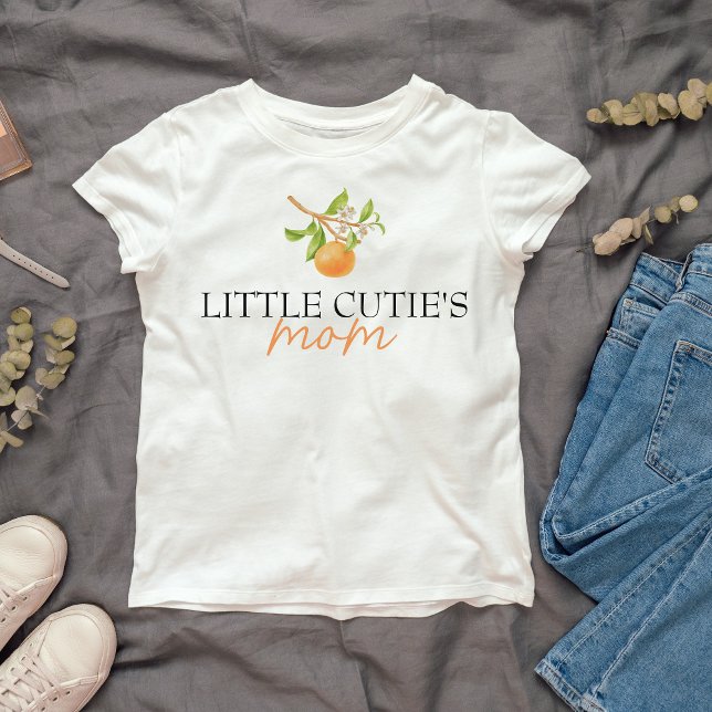 Little Cutie Matching Mum to be T-Shirt (Little Cutie's s MOM T-shirt)