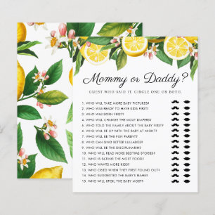 Little Cutie Mummy or Daddy Baby Shower Game