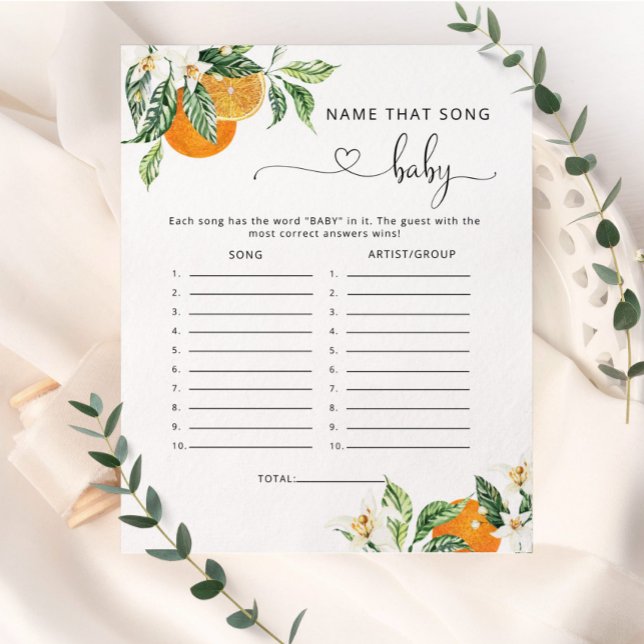 Little cutie Name that song baby shower game (Creator Uploaded)