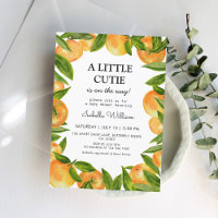 Little Cutie Orange Baby Shower