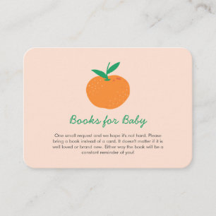 Little Cutie Orange Books for Baby Enclosure Card