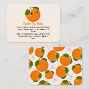 Little Cutie Orange Books for Baby Enclosure Card