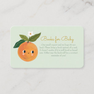 Little Cutie Orange Books for Baby Enclosure Card