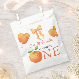 Little Cutie Orange Citrus 1st Birthday Favour Bag