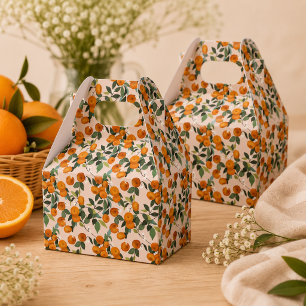 Little Cutie Orange Citrus 1st Birthday Favour Box