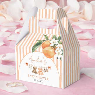 Little Cutie Orange Citrus Baby Shower Favour Box