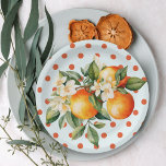 Little Cutie Orange Clementine Baby Shower Favour Paper Plate<br><div class="desc">Little Cutie Orange Clementine Baby Shower Favour Paper Plates features a beautiful bouquet of watercolor oranges and blossoms along with elegant calligraphy type.</div>