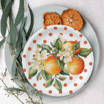 Little Cutie Orange Clementine Baby Shower Favour Paper Plate<br><div class="desc">Little Cutie Orange Clementine Baby Shower Favour Paper Plates features a beautiful bouquet of watercolor oranges and blossoms along with elegant calligraphy type.</div>