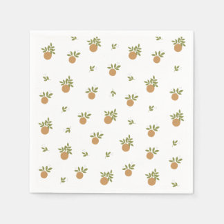 Little Cutie Orange Paper Napkin