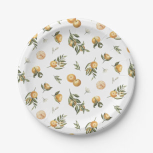 Little Cutie Orange Paper Plate