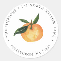 Little Cutie Orange Return Address