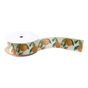Little Cutie Orange  Satin Ribbon
