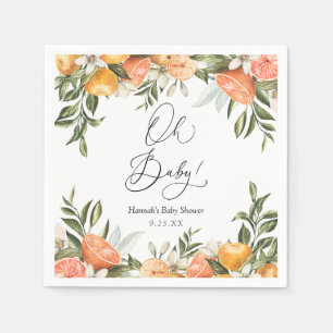 Little Cutie Oranges Oh baby Napkins