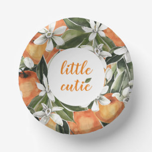 Little Cutie Paper Bowls Orange Paper Bowls Plate