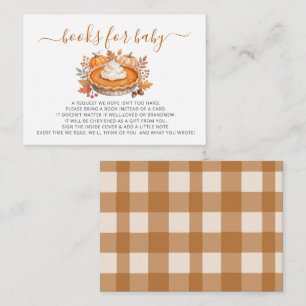 Little Cutie Pie Baby Shower Book Request Enclosure Card