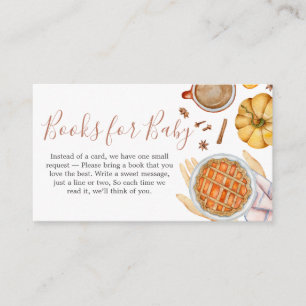 Little Cutie Pie Baby Shower Books for Baby Enclosure Card