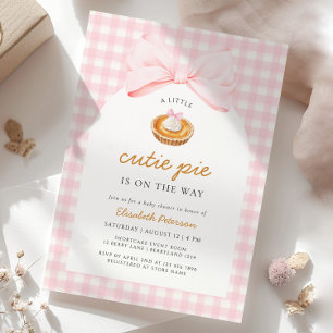 Little Cutie Pie Baby Shower Invitation