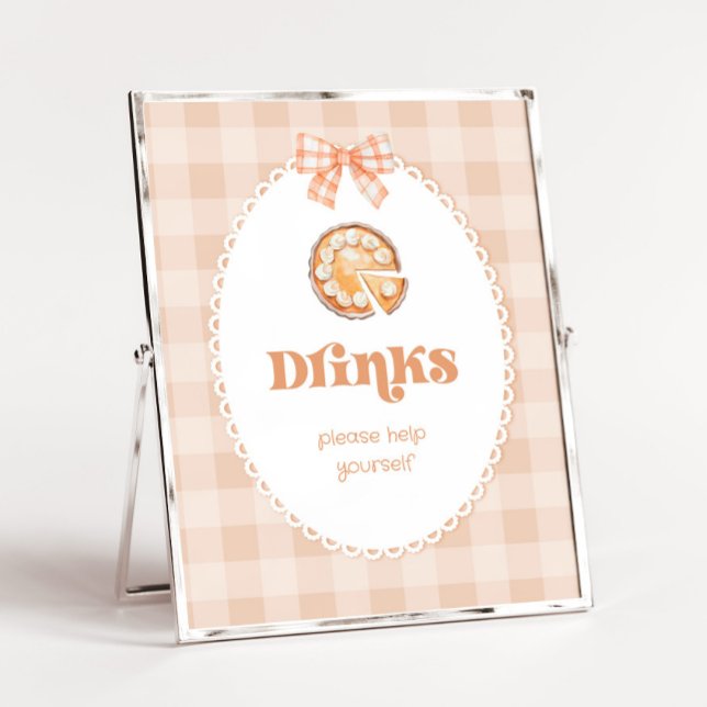 Little Cutie pie Birthday Drinks table Poster (Creator Uploaded)