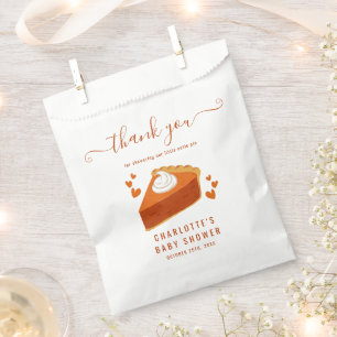 Little Cutie Pie Fall Autumn Pumpkin Baby Shower Favour Bag