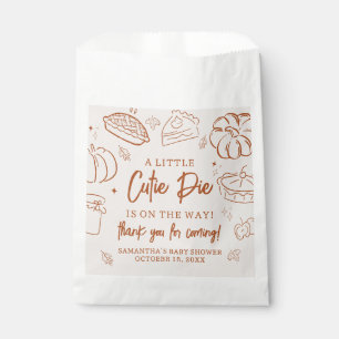 Little Cutie Pie Fall Baby Shower Favour Bag